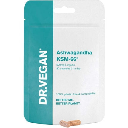 Supliment alimentar Dr. Vegan Ashwagandha KSM-66, 30 capsule, 500mg