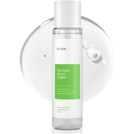 Toner Facial Iunik Tea Tree Relief, 200ml, Verde