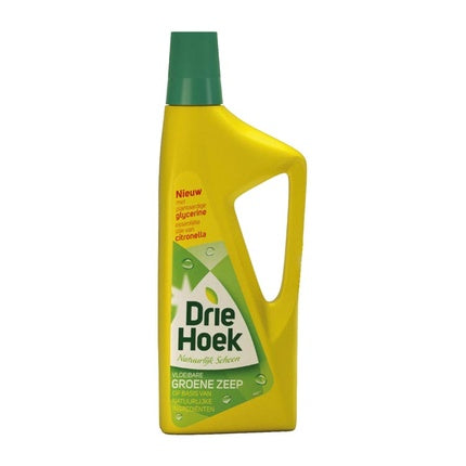 Săpun lichid Driehoek Groene Zeep, galben, capac verde, 420 g