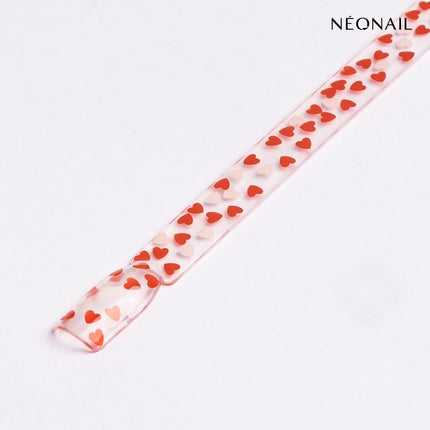 Lac de unghii UV Néonail, Hearts, 7.2ml, roz-roșu