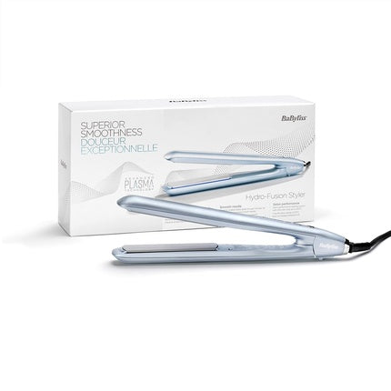 Placă de păr, Babyliss Hydro-Fusion, antistatică, strălucire