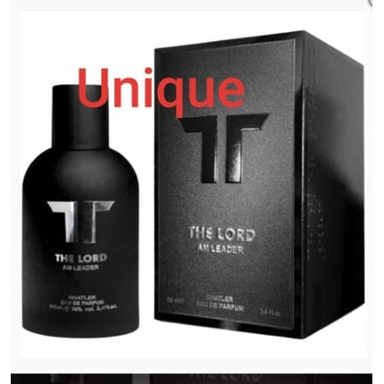 Eau de Parfum Chatler The Lord Am Leader, 100 ml, design mat, culoare neagră
