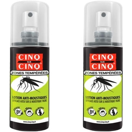Loțiune Anti-Moschete Cinq Sur Cinq, Temperate Areas, 100ml, Pachet de 2