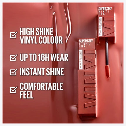 Ruj lichid, Maybelline New York, SuperStay Vinyl Ink 135 Fearless, 4.2ml