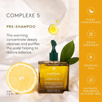 Tratament scalp, Rene Furterer COMPLEXE 5, pre-șampon detoxifiere
