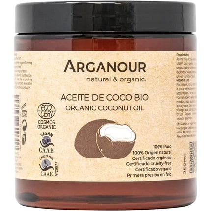Ulei de corp, Arganour, Coconut Oil, 250 ml