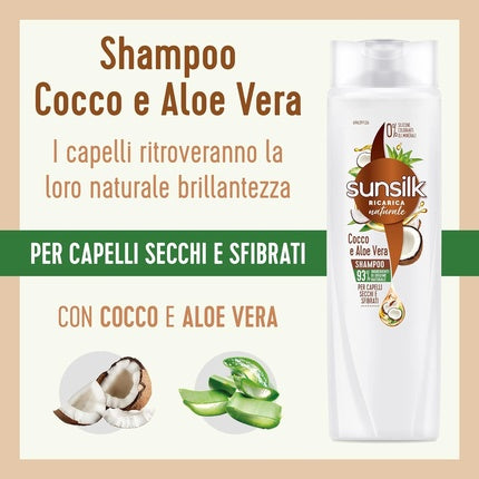 Şampon, Sunsilk, Coconut and Aloe Vera, 250ml