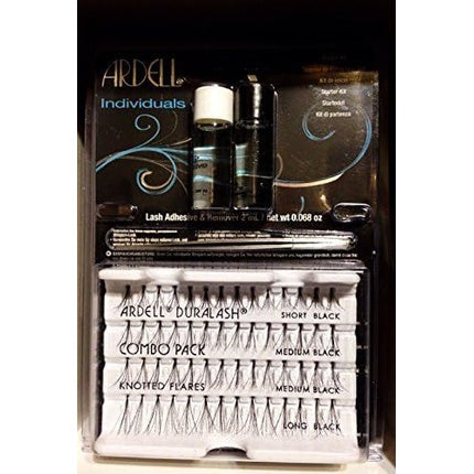 Ardell, Individuale Combo Pack, negru, set complet cu adeziv