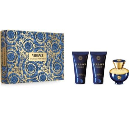 Set Parfum Versace Dylan Blue Pour Femme, 100 ml + produse suplimentare