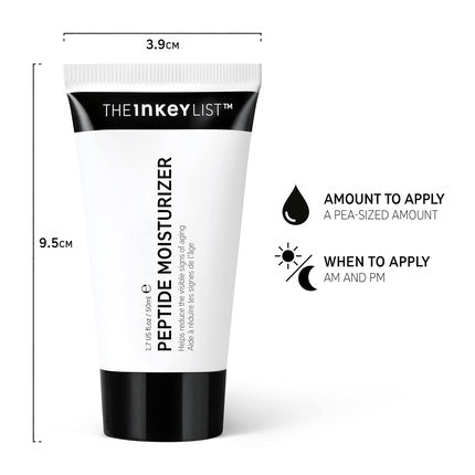 Cremă Hidratantă, The Inkey List, Peptide, Alb-Negru