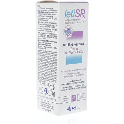 Cremă Față, LetiSR, 40ml, protecție SPF 20