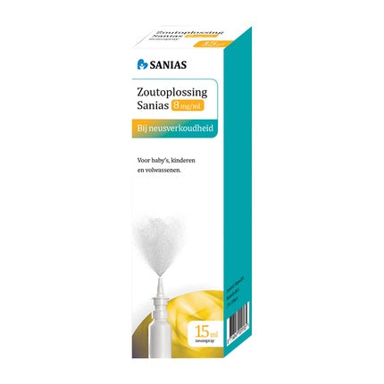 Spray Nazal Sanias 8mg/100ml, Alb și Turcoaz