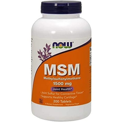 Tablete MSM, Now Foods, 1500 mg, 200 bucăți