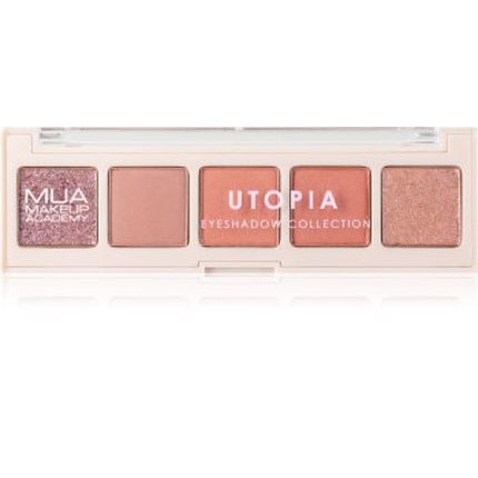 Paleta de Farduri de Ochi MUA Academy Utopia, 5 Culori, Glitter și Mate