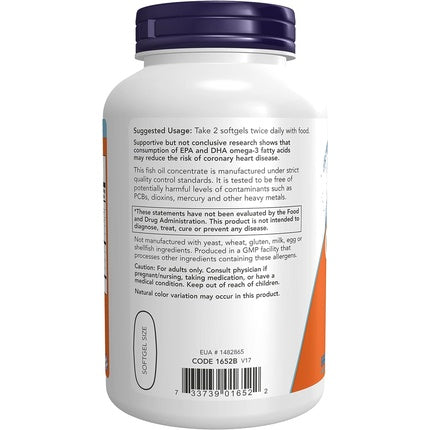 Omega-3, Now Foods, capsule moi, 200 buc.