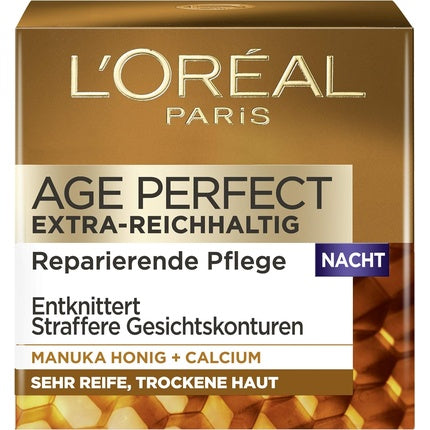 Crema de noapte L'Oréal Paris Age Perfect Extra-Rich Manuka, 50ml