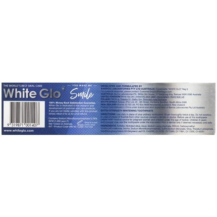 Pasta de dinți White Glo Instant White, 150g, gel