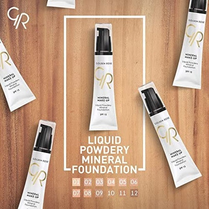 Fond de ten, Golden Rose, Liquid Powder Mineral, culoare deschisă
