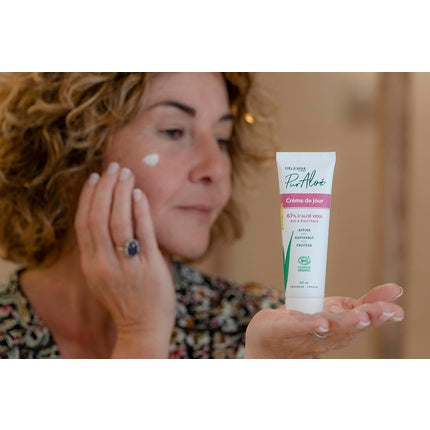 Crema de zi Pur Aloé cu 67% Aloe Vera Organică, 50 ml
