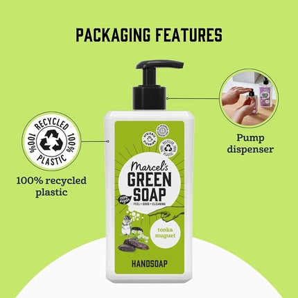 Săpun lichid, Marcel's Green Soap, Tonka & Muguet, 500ml