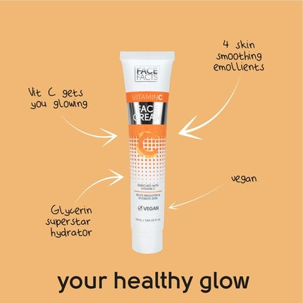 Crema de față Face Facts cu Vitamina C și Glicerină, 50ml