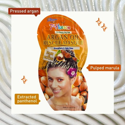 Masca de păr, 7th Heaven, Argan Oil, 25ml, portocaliu