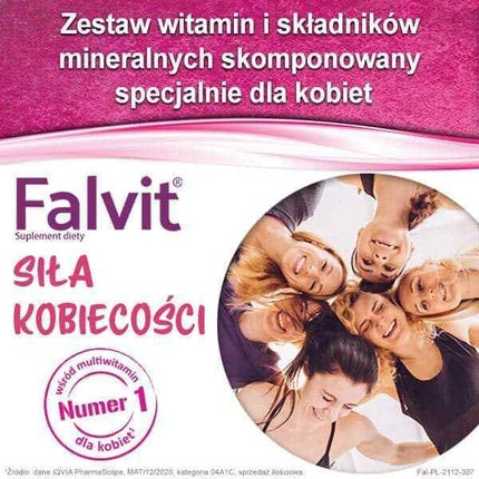 Supliment dietetic Falvit, set de vitamine și minerale, 30 tablete