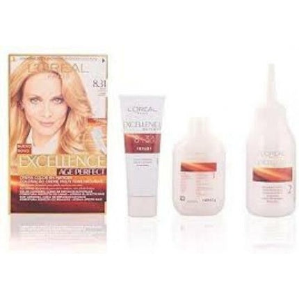 Vopsea păr permanentă L'Oréal Excellence Age Perfect 8.031 Golden Blonde, 60 g