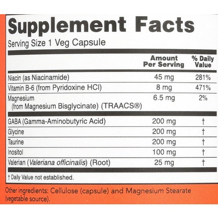 Supliment, Now Foods, True Calm, capsule vegane