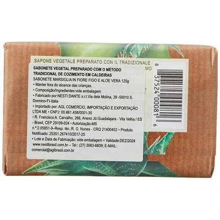Săpun solid Nesti Dante Marsiglia, smochin și aloe, 125g