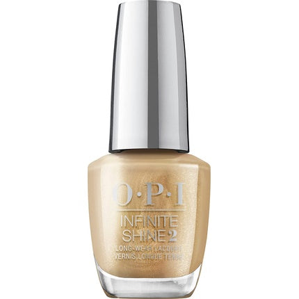 Vernis de unghii OPI Infinite Shine Sleigh Bells Bling, auriu metalizat, 15ml