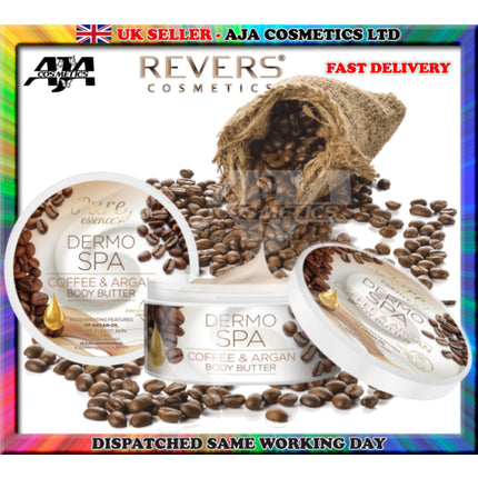 Butter corp, Pure Essence, Coffee & Argan Body Butter, 299 g, ambalaj alb