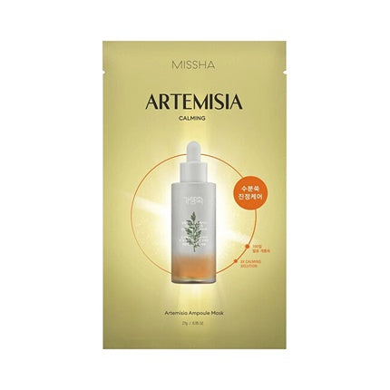Masca Facială Tip Foie, Missha, Artemisia Soothing Ampoule Mask, 27 G