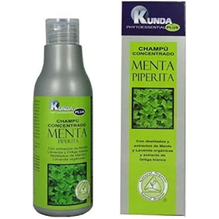 Șampon Concentrat Kunda, Mentă Piperită, 250ml, Verde