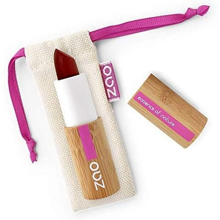 Ruj Zao Bamboo, 413 Bordeaux, ambalaj din bambus și saculeț