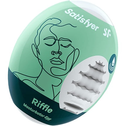 Masturbator Satisfyer Egg, Texture Riffle, TPE