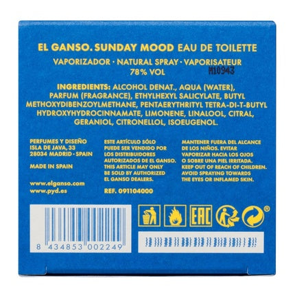 Eau de Toilette El Ganso Sunday Mood 125ml