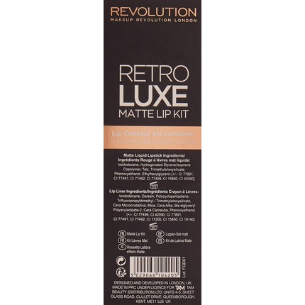 Set ruj, Revolution, Retro Luxe, maro mat