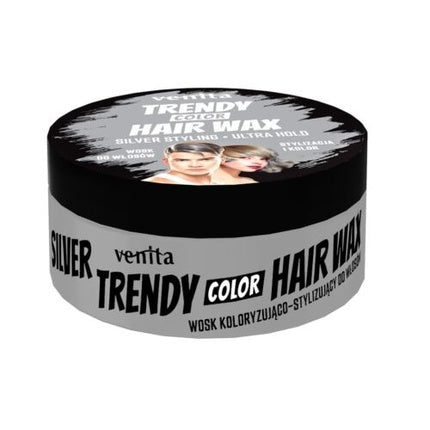 Veniita Trendy Color Hair Wax - Styling Wax Silver
