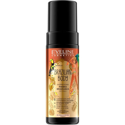 Spumă autobronzantă, Eveline Cosmetics, Brazilian Body, 150 ml