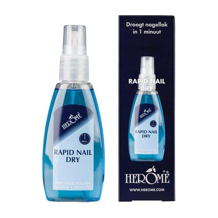 Rapid Nail Dry Spray, Herome, 80ml, albastru, uscare rapidă unghii