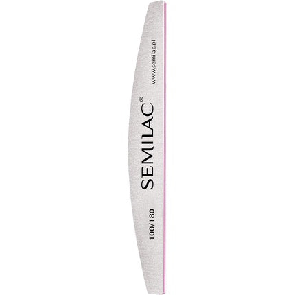 Semilac Half Moon Nail File 100/180, Roz