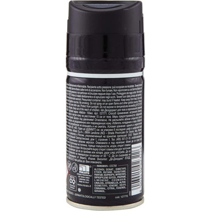 Deodorant, Malizia, Uomo Black and Wild, 150 ml