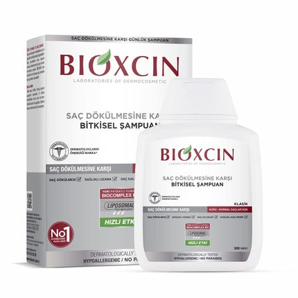 Șampon Bioxcin Anti-Alopecie Natural, Pentru Păr Normal și Uscat, 340 ml