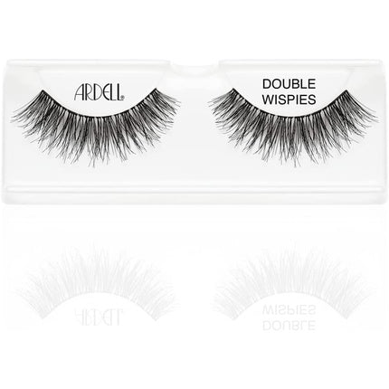 Ardell Double Wispies False Eyelashes, Black, Natural Band, 2 Pairs