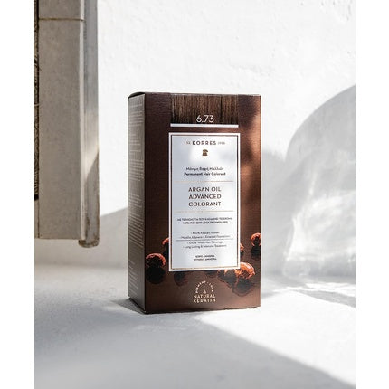 Vopsea de păr, Korres, Argan Oil, culoare Golden Cocoa