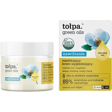 Cremă facială Tołpa Green Oils pentru hidratare și netezire, 63g