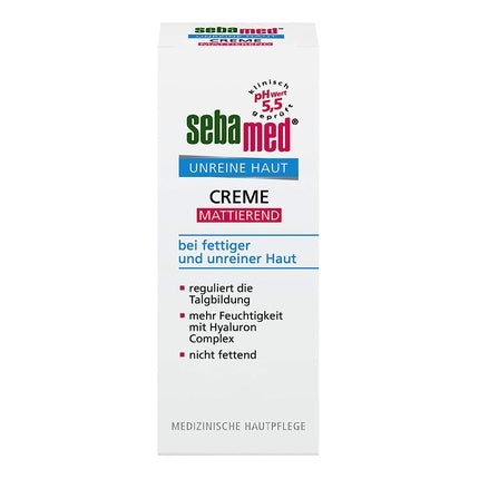 Cremă matifiantă Sebamed pentru piele impură, 50 ml, formulă dermatologică