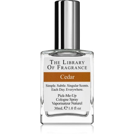 Eau de Cologne, The Library Of Fragrance, Cedar, 30 ml, sticlă transparentă