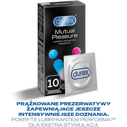 Prezervative Durex Mutual Pleasure, 10 bucăți